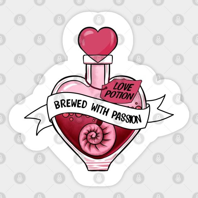 Love Potion Sticker by MZeeDesigns